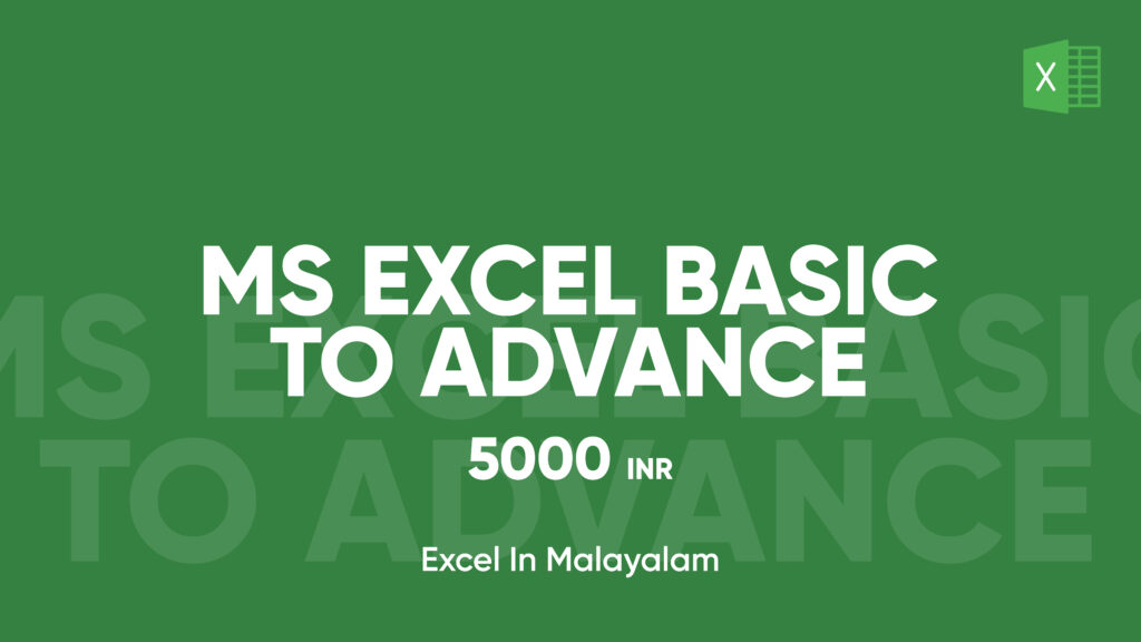 MS Excel Basic to Advance