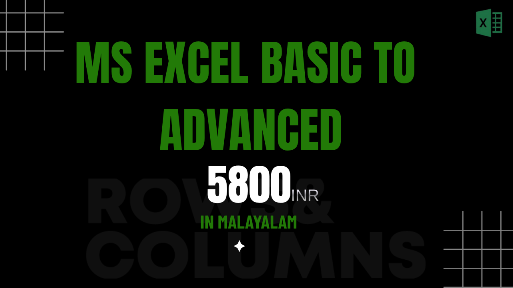 MS Excel Basic to Advance